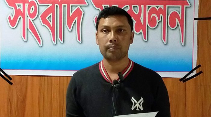 গাংনীতে প্রকৌশলীর বিরুদ্ধে ঠিকাদারের সংবাদ সম্মেলন