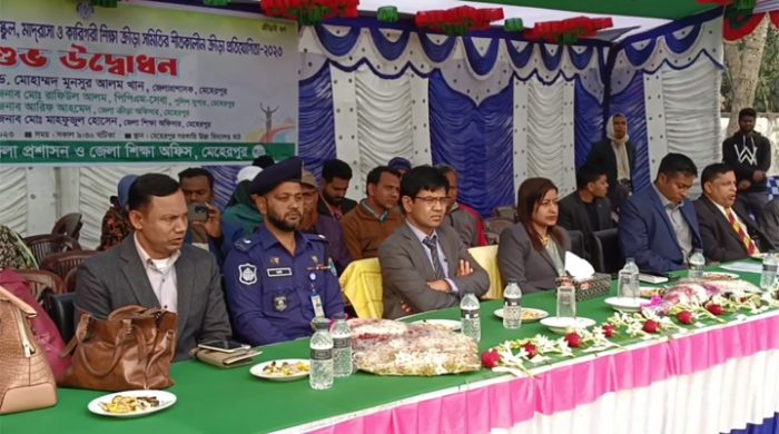 মেহেরপুরে শীতকালীন ক্রীড়া প্রতিযোগিতার উদ্বোধন