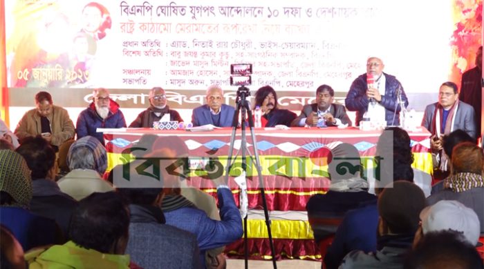 নির্দলীয় তত্ববধায়ক সরকার ছাড়া বিএনপি নির্বাচনে যাবেনা: নিতাই রায় চৌধুরী