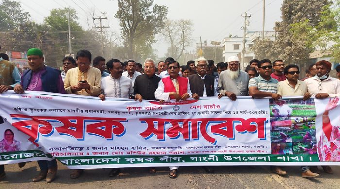 গাংনীতে কৃষক সমাবেশ অনুষ্ঠিত