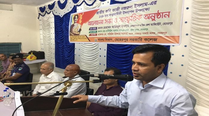 কবির পরাধীনতার শৃঙ্খল ভাঙার স্পর্ধা আমরা বঙ্গবন্ধুর মাঝেও দেখতে পাই-জেলা প্রশাসক