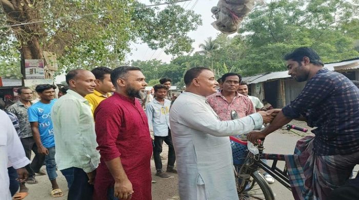 গাংনীতে সরকারের উন্নয়ন তুলে ধরে গণসংযোগ