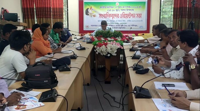 মেহেরপুরে ভিটামিন এ প্লাস ক্যাম্পেইনে সাংবাদিকদের ওরিয়েন্টেশন