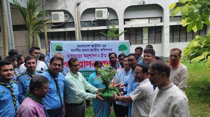 মেহেরপুর জেলা স্কাউটের বৃক্ষ রোপন কর্মসূচি