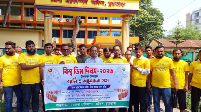 চুয়াডাঙ্গায় বিশ্ব ডিম দিবস পালিত