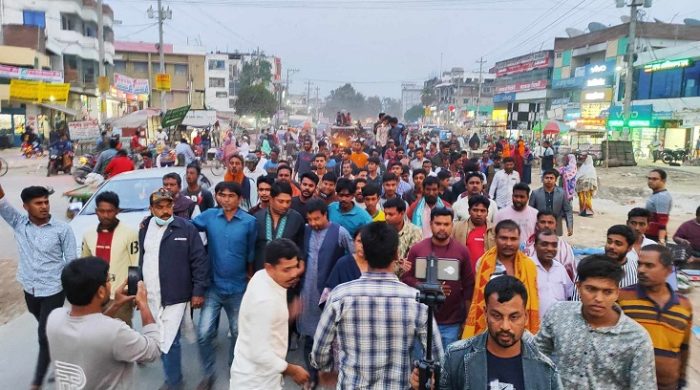 গাংনীতে ডাঃ সাগর মনোনয়নে পাওয়ায় আনন্দ র‍্যালি