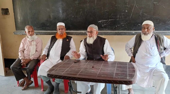 গাংনীতে নৌকার পক্ষে মুক্তিযোদ্ধাদের গণসংযোগ