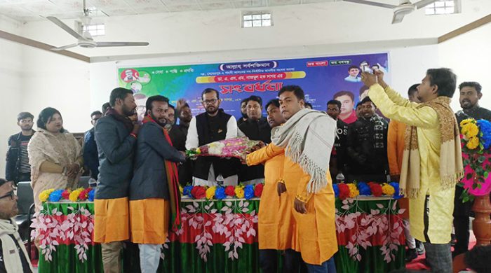 গাংনীতে স্বেচ্ছাসেবক লীগের উদ্যোগে নবনির্বাচিত এমপিকে সংবর্ধনা