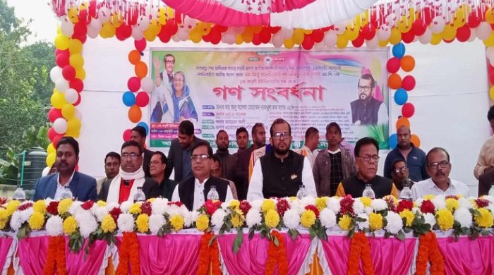 গাংনীর কাথুলীতে সংসদ সদস্য ডাঃ সাগরকে গণসংবর্ধনা
