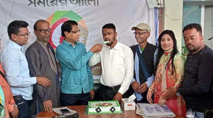 কুষ্টিয়ায় সময়ের আলো'র ৫ম প্রতিষ্ঠাবার্ষিকী পালন