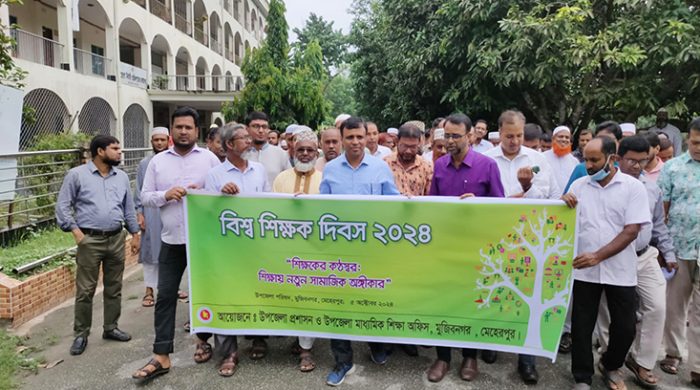 মুজিবনগরে বিশ্ব শিক্ষক দিবস পালিত