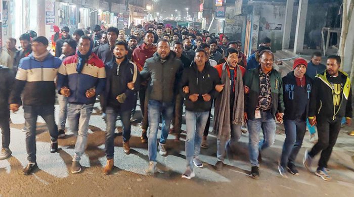 নিষিদ্ধ ঘোষিত ছাত্রলীগের প্রতিষ্ঠাবার্ষিকীর বিরুদ্ধে ছাত্রদলের বিক্ষোভ মিছিল
