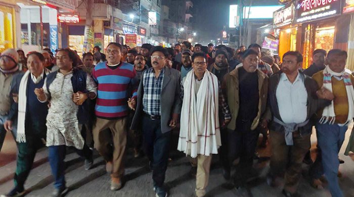মেহেরপুর জেলা বিএনপি'র আনন্দ মিছিল