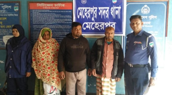 মেহেরপুরে গ্রেফতারী পরোয়ানাভুক্ত আসামী গ্রেফতার