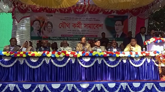 দল পুনর্গঠনের লক্ষ্যে গাংনীতে বিএনপির যৌথ কর্মী সমাবেশ অনুষ্ঠিত