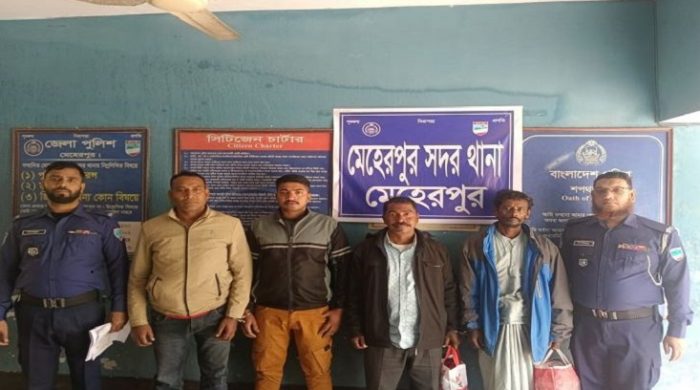 মেহেরপুরে সন্ত্রাস বিরোধী আইনে সাবেক পৌর কাউন্সিলরসহ গ্রেফতার-৩