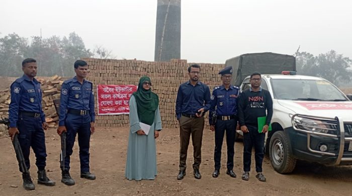 গাংনীতে দুটি অবৈধ ইটভাটায় দুই লাখ টাকা জরিমানা