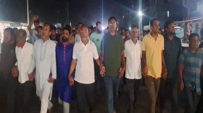 গাংনীতে বিএনপির বিক্ষোভ মিছিল