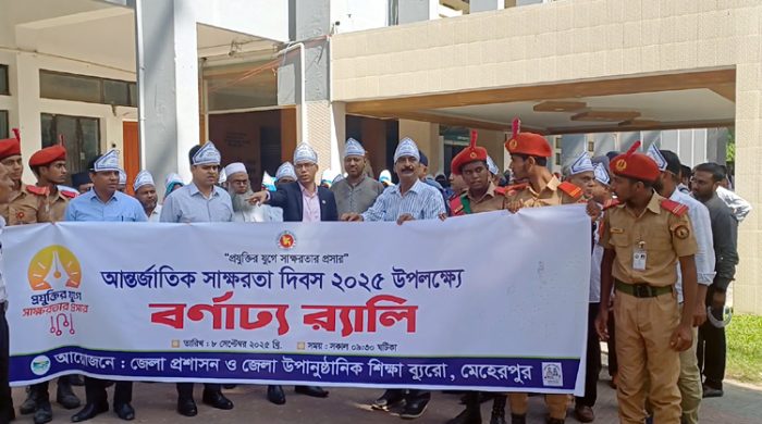 মেহেরপুরে আন্তর্জাতিক সাক্ষরতা দিবস পালিত
