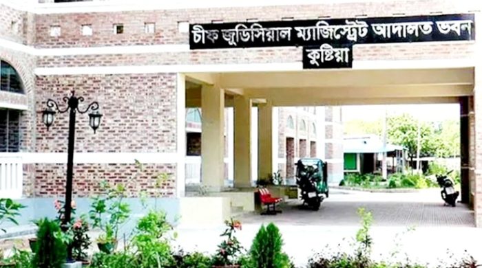 কুষ্টিয়া আদালতের এজলাস কক্ষ থেকে ধারালো ছুরিসহ যুবক আটক