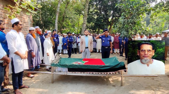 গাংনীতে বীর মুক্তিযোদ্ধা হাজী আবুল কালাম মাস্টারের রাষ্ট্রীয় মর্যাদায় দাফন সম্পন্ন