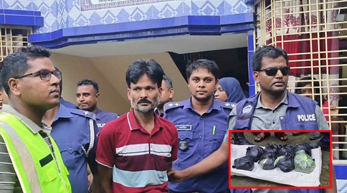 গাংনীতে পুলিশের মাদকবিরোধী অভিযানে নারীসহ ৫ মাদক কারবারী আটক