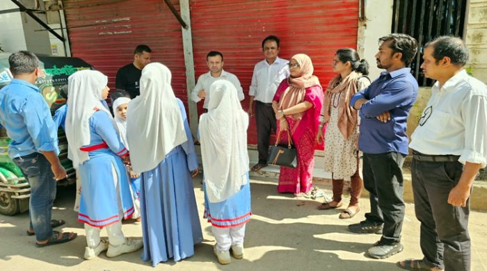 রাজধানীর আদাবরে স্বল্প পরিসরে সবুজায়ন কর্মসূচি
